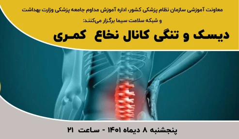 دیسک و تنگی کانال نخاع کمری